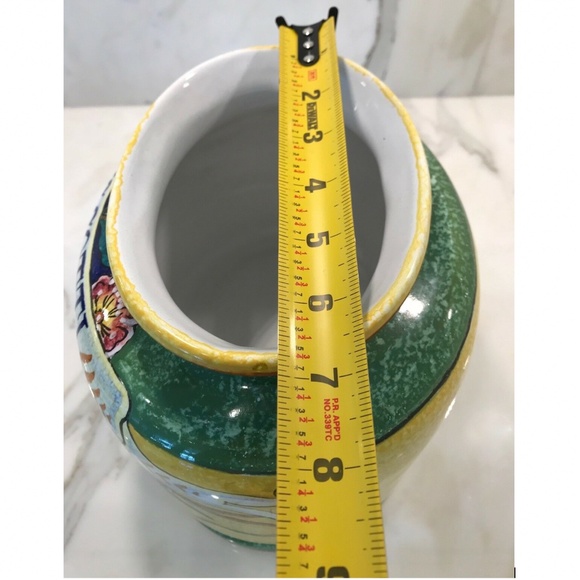 ITALIAN HANDMADE PAINTED FRUIT BISCOTTI JAR NEW! - Picture 12 of 14